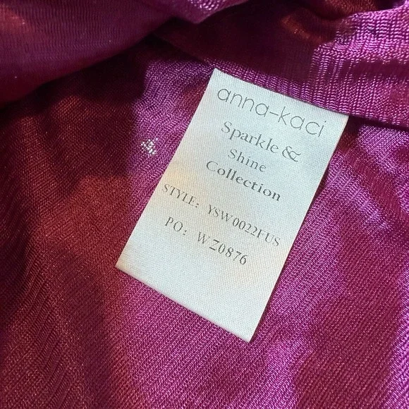 Anna-Kaci Pink Sequin Top Sparkle & Shine Collection Size XXL - Picture 5 of 8